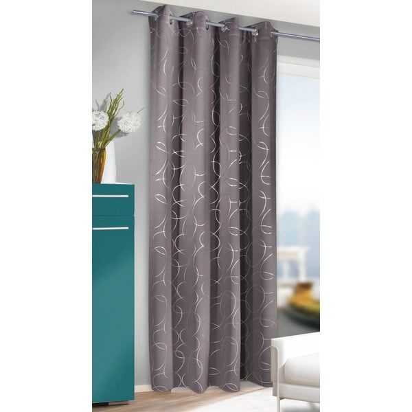 Тъмносива завеса 135x245 cm Circles – Sehlbach-image-1