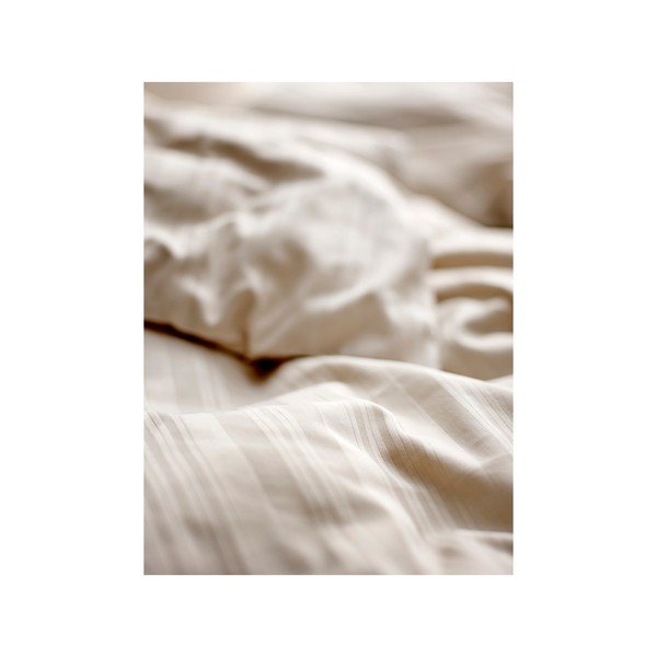 Бежово единично  спално бельо от дамаск 140x200 cm Noble – Södahl-image-2