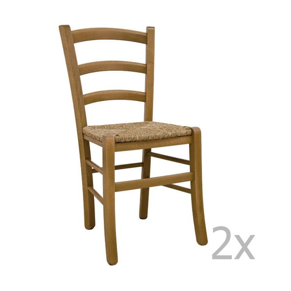 Sada 2 židlí Castagnetti Lavagna, dub