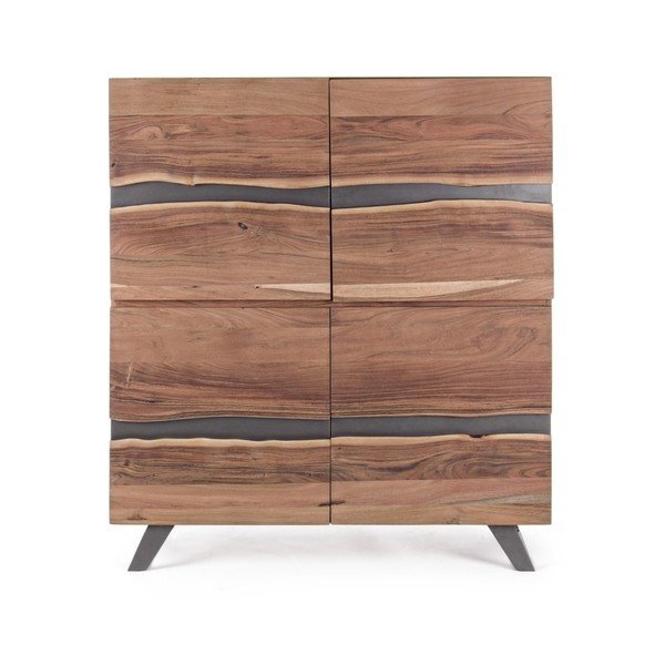 Komoda z akáciového dřeva Bizzotto Aron, šířka 118 cm-image-1