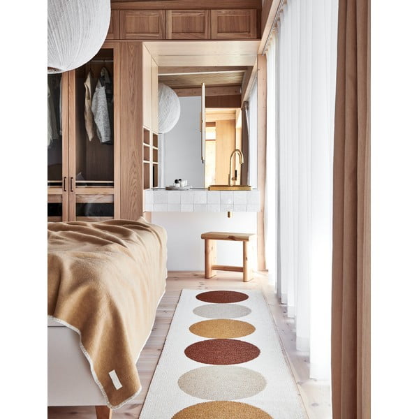 Пътека за открито и закрито в цвят жълта охра и крема 70x280 cm Otto Harvest – Pappelina-image-3