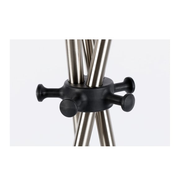 Стоманена стойка за връхни дрехи в сребрист цвят Darwin – White Label-image-4