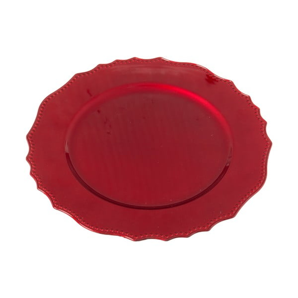 Червена чиния за сервиране ø 33 cm - Casa Selección