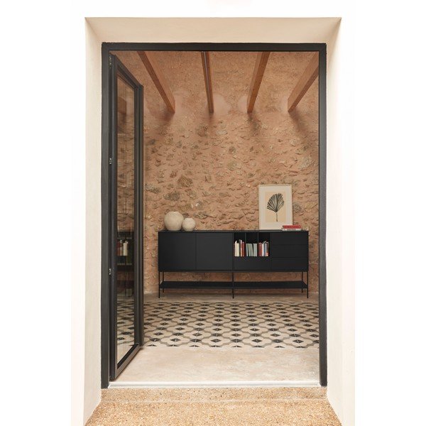 Черен скрин 220x98x45 cm Platt – Teulat-image-2