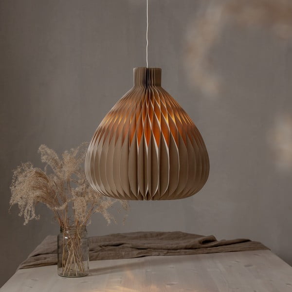 Светлокафяв абажур ø 38 cm Honeycomb - Star Trading-image-1