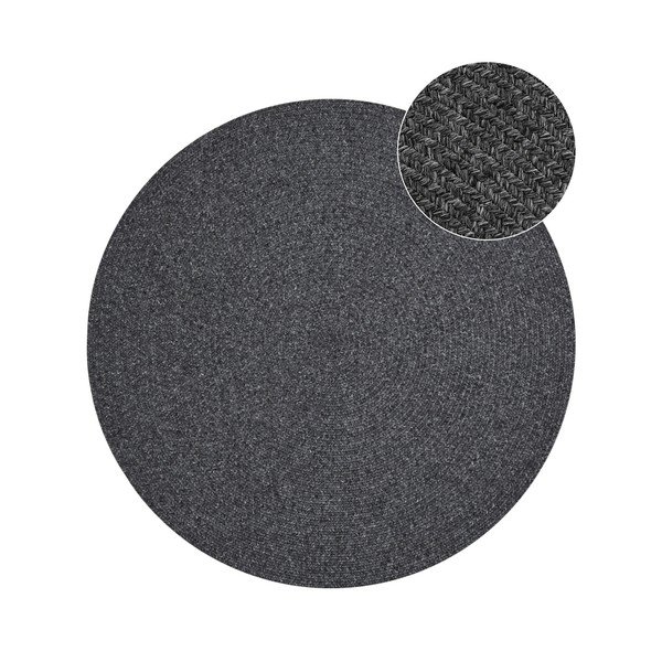 Сив кръгъл външен килим ø 150 cm - NORTHRUGS