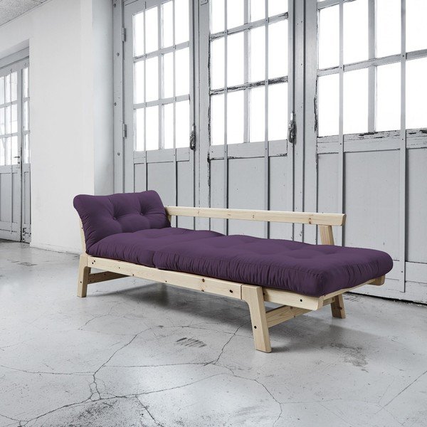 Rozkládací pohovka Karup Step Natural/Purple-image-2