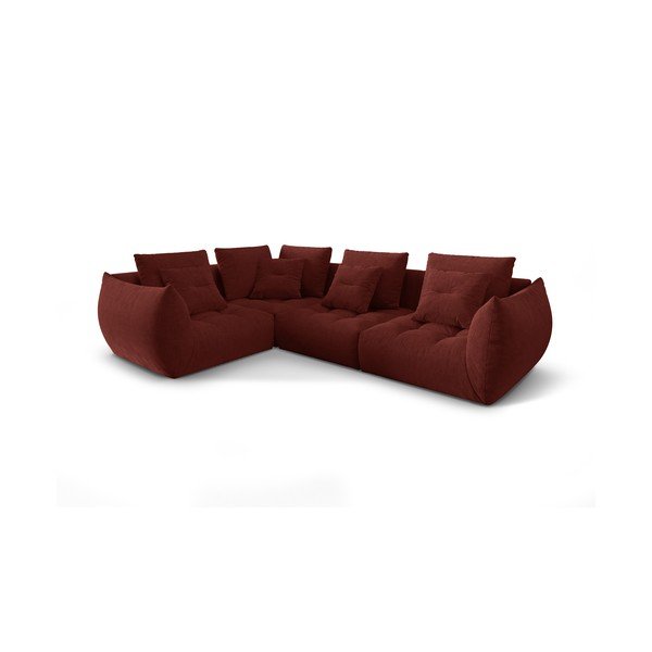 Червен  ъглов диван (ляв ъгъл/L форма) Bloom – Micadoni Home-image-2