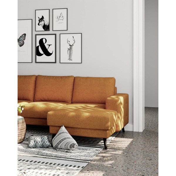 Оранжев ъглов диван (ляв ъгъл) Fynn - Ghado-image-4