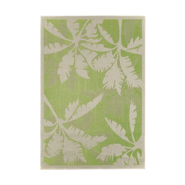 Зелен и бежов килим на открито , 135 x 190 cm Palms - Floorita