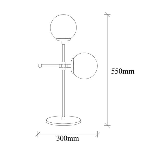 Настолна лампа в златисто и бяло Mudoni - Opviq lights-image-3