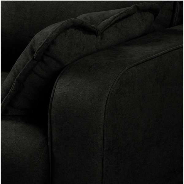 Черен ъглов диван (ляв ъгъл) Beata - Ropez-image-1