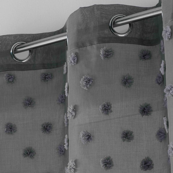 Антрацитна завеса 140x240 cm Melusine – douceur d'intérieur-image-1