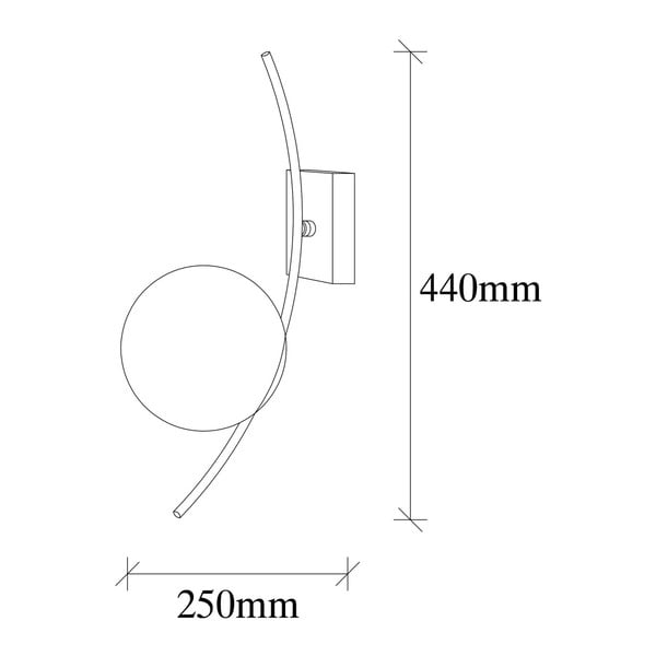 Бяла/черна стенна лампа Hilal – Opviq lights-image-2