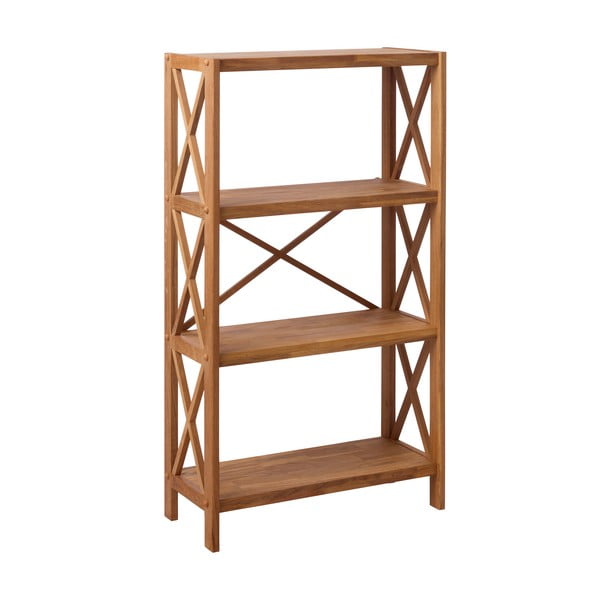 Стелаж от масивен дъб в естествен цвят 70x124 cm X-Shelf – Unique Furniture-image-2