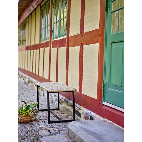 Ратанова градинска пейка в естествен цвят Adilly – Bloomingville-image-1