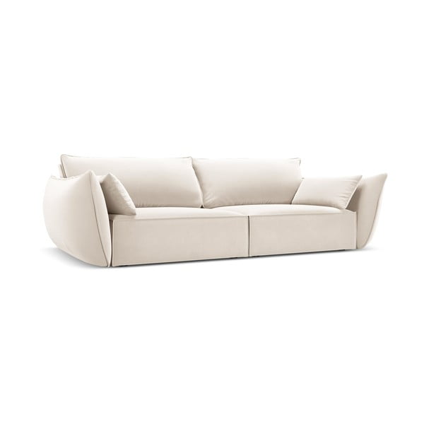 Бежов кадифен диван 208 cm Vanda – Mazzini Sofas-image-2