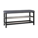 Сива стойка за обувки за сядане Padova – House Nordic