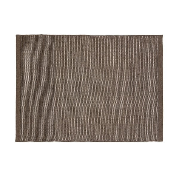 Vlněný koberec Bombay, 70x140 cm, tmavě šedý