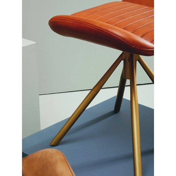 Кафява кожена табуретка Buffalo – Premier Housewares-image-3