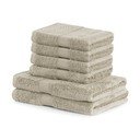 Комплект от 2 бежови кърпи за баня и 4 кърпи Bamby Beige - DecoKing
