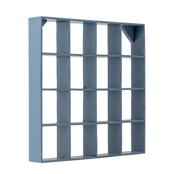 Син на няколко нива стенен рафт от рециклирано дърво 70 cm Bekka – Bloomingville-image-3