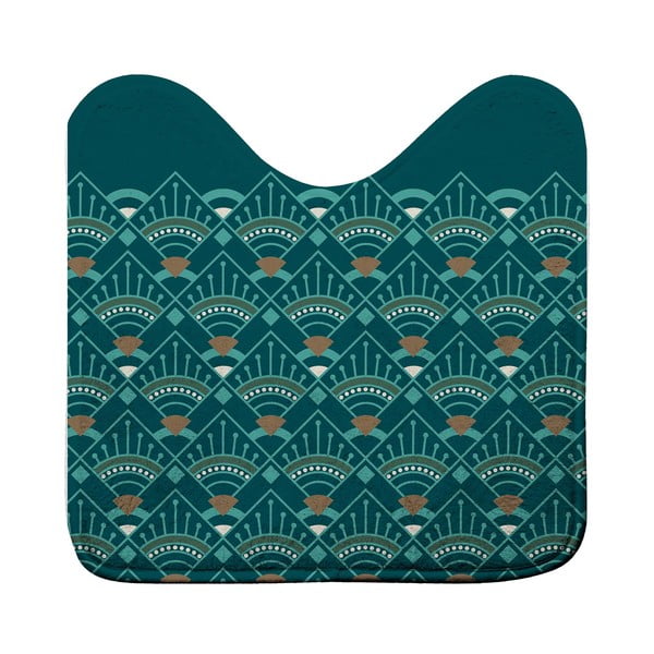 Килим за баня WC в петролен цвят 45x45 cm Imperia – douceur d'intérieur