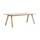 Сгъваема трапезна маса от масивен дъб 95x220 cm Clapperton – Rowico