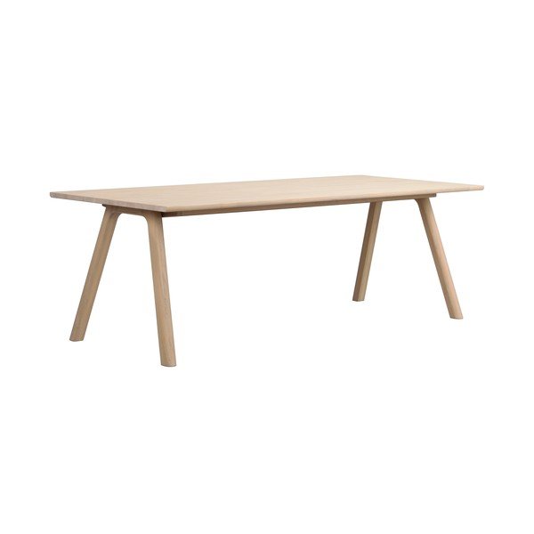 Сгъваема трапезна маса от масивен дъб 95x220 cm Clapperton – Rowico