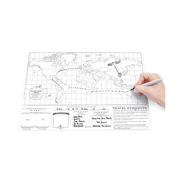 Stírací mapa světa Luckies of London Mini-image-2