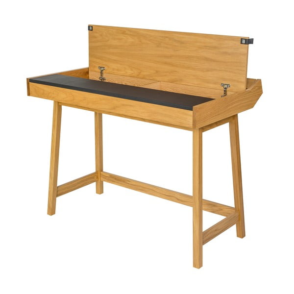 Работна маса от дъбова дървесина Brompton - Woodman-image-4