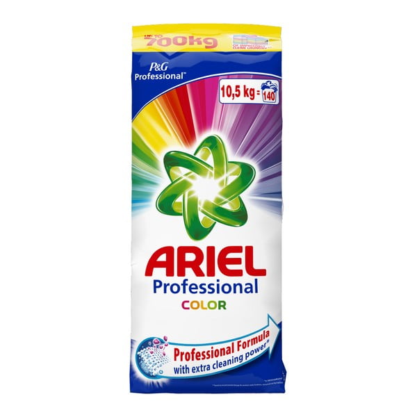 Семейна опаковка прах за пране Ariel Professional Color, 10,5 кг (140 дози за пране) - Unknown