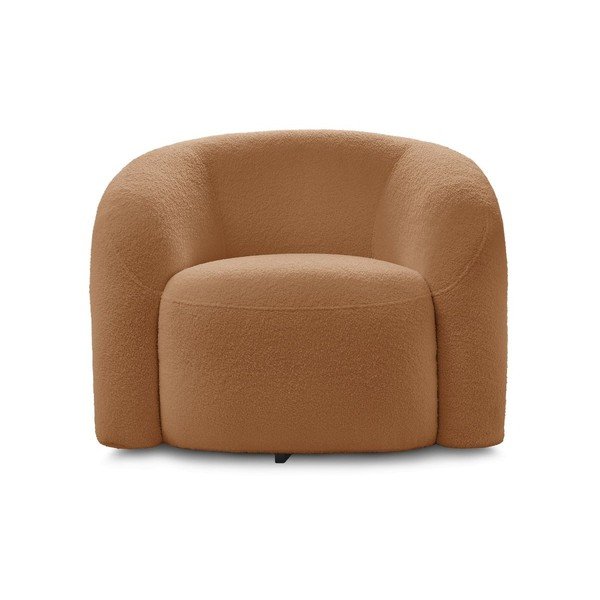 Оранжево въртящо се кресло от прежда с примки от букле Elina – Bobochic Paris-image-3