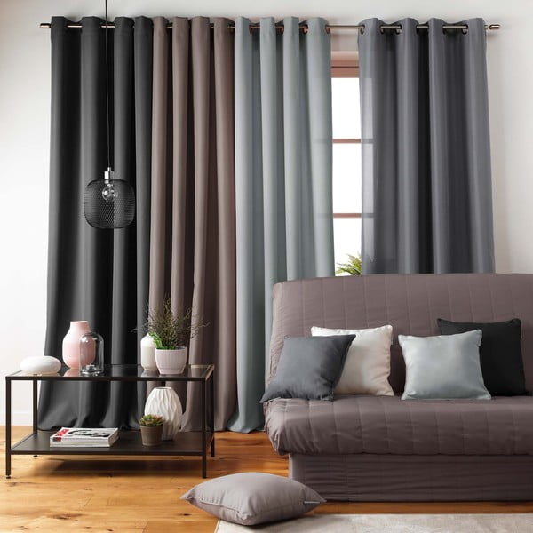 Светлосива ластична калъфка за 3-местен диван Essentiel – douceur d'intérieur-image-1