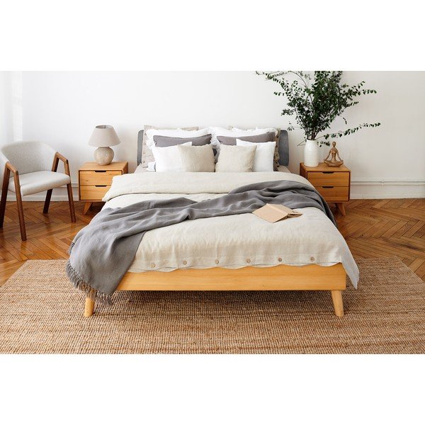Двойно легло от букова дървесина 160x200 cm Greg 3 - The Beds-image-3