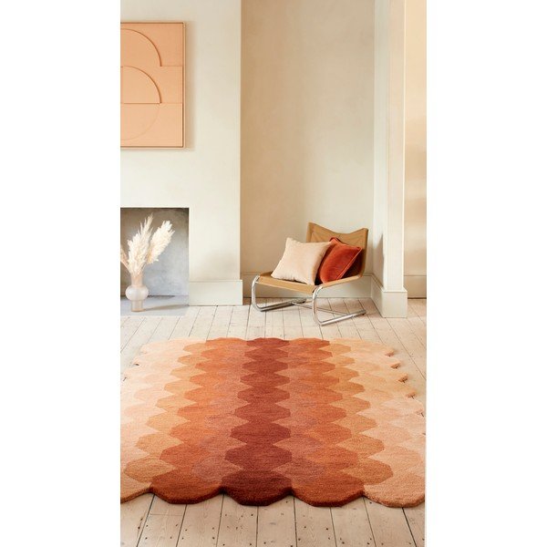 Вълнен килим в тухлен цвят 160x230 cm Hive - Asiatic Carpets-image-1