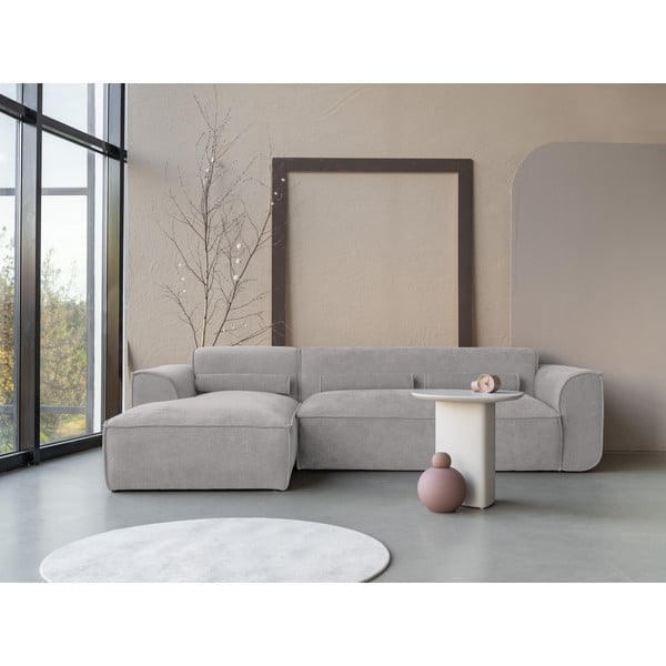 Светлосив ъглов диван (ляв ъгъл) Flex Felix – Miuform-image-1