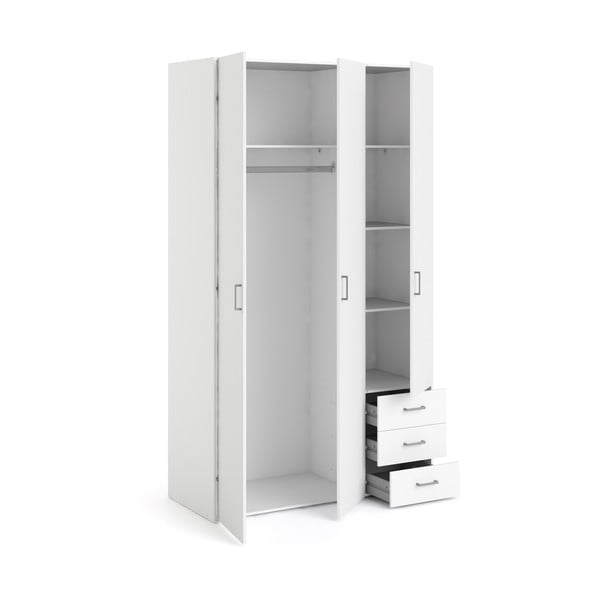 Бял гардероб 116x200 cm Space – Tvilum-image-4