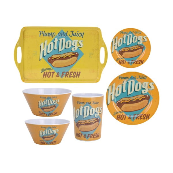 Комплект съдове за готвене за къмпинг Hot Dogs, 6 бр. - Postershop