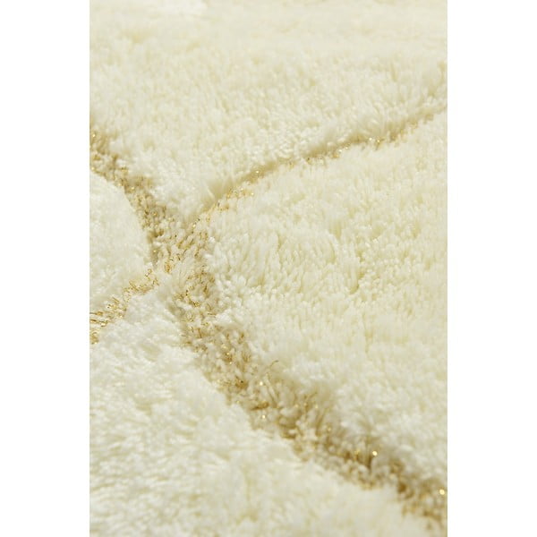 Комплект от 2 бежови правоъгълни килима за баня Wave - Foutastic-image-3