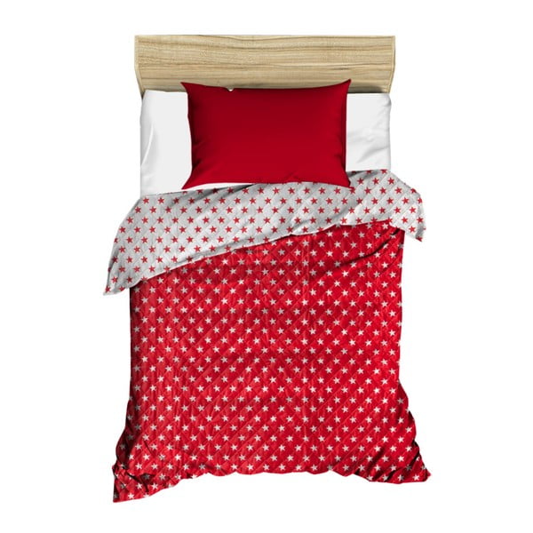 Червена ватирана покривка за легло Dots, 160 x 230 cm - Kate Louise
