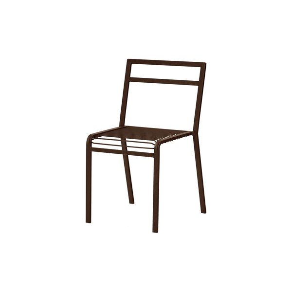 Тъмнокафяв градински стол метален Oto – noo.ma