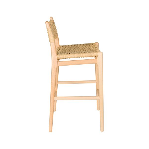 Бар стол от масивен бук в светло естествен цвят (височина на седалката 67,5 cm) Cecile – Dutchbone-image-3