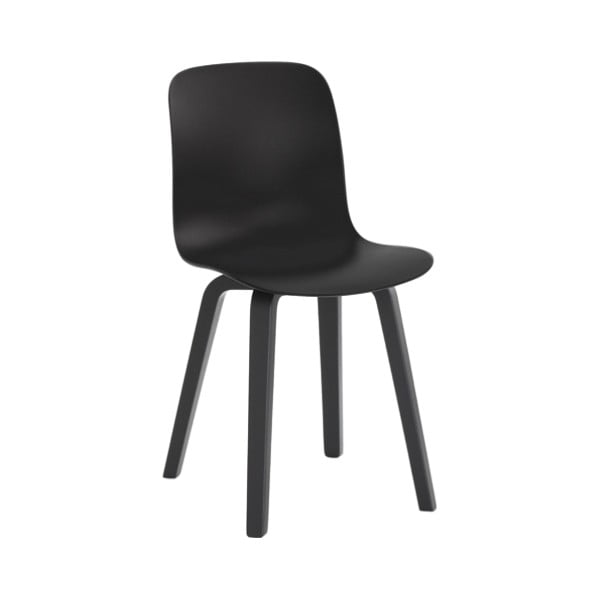 Черен трапезен стол с крака от ясенова дървесина Substance - Magis