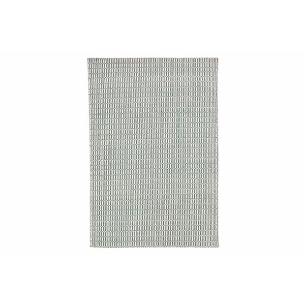 Ručně vázaný modrozelený koberec Serena, 200x140cm