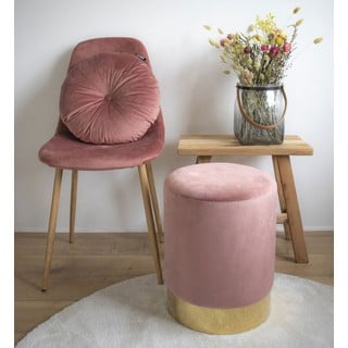 Розов пуф , ø 34 cm Gamby - House Nordic