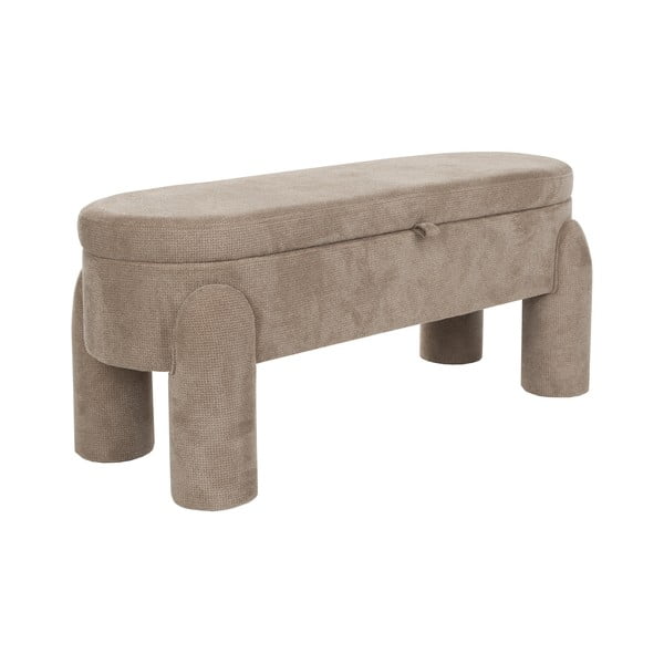 Светлокафява пейка Orly – White Label-image-3