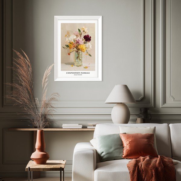 Печатна картина с включена рамка 56x75 cm Sunny Bouquet – Styler-image-1