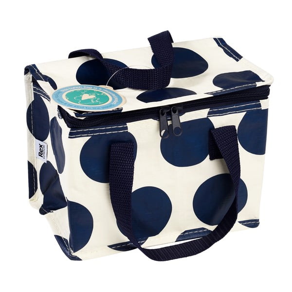 Синя/кремава охлаждаща чанта Spotlight – Rex London-image-3