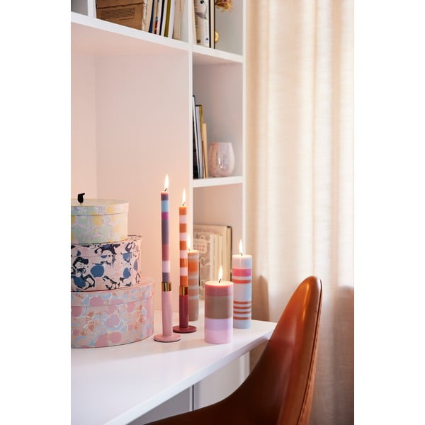 Синьо-сива свещ , време на горене 8 часа - Bahne & CO-image-3